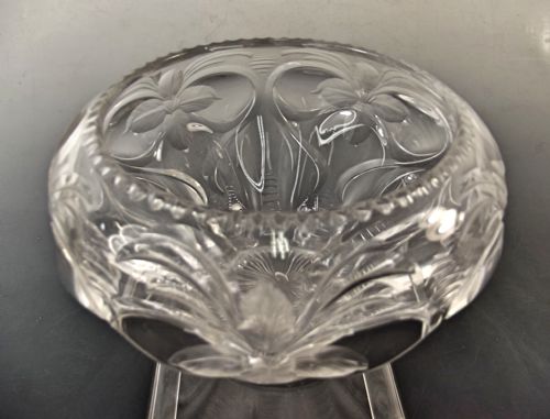 STEVENS AND WILLIAMS ROCK CRYSTAL IRIS BOWL - ADDITIONAL PHOTO 2