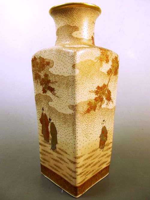 JAPANESE SATSUMA WARE VASE MEIJI PERIOD - ADDITIONAL PHOTO 2