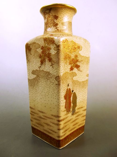 JAPANESE SATSUMA WARE VASE MEIJI PERIOD - ADDITIONAL PHOTO 3