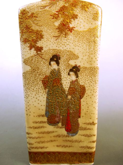 JAPANESE SATSUMA WARE VASE MEIJI PERIOD - ADDITIONAL PHOTO 5