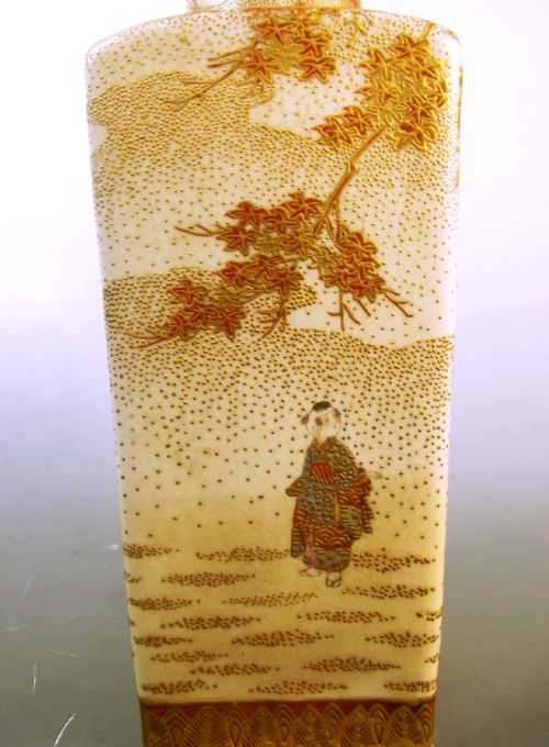 JAPANESE SATSUMA WARE VASE MEIJI PERIOD - ADDITIONAL PHOTO 6