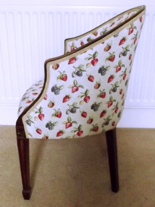 PAIR OF 1920S MAHOGANY TUB CHAIRS - ADDITIONAL PHOTO 3