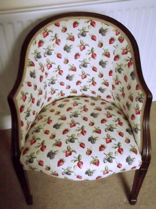 PAIR OF 1920S MAHOGANY TUB CHAIRS - ADDITIONAL PHOTO 9
