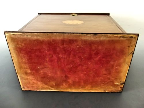 INLAID MAHOGANY LETTER BOX WITH WRITING SLOPE - ADDITIONAL PHOTO 7
