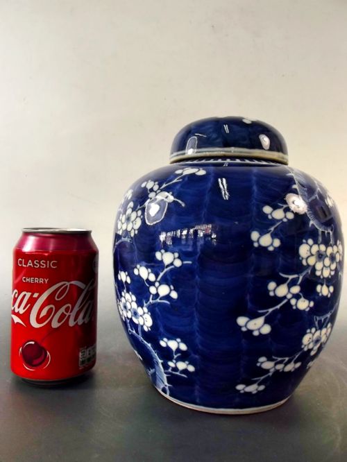 A GOOD 19TH CENTURY CHINESE PORCELAIN GINGER JAR AND COVER - ADDITIONAL PHOTO 9