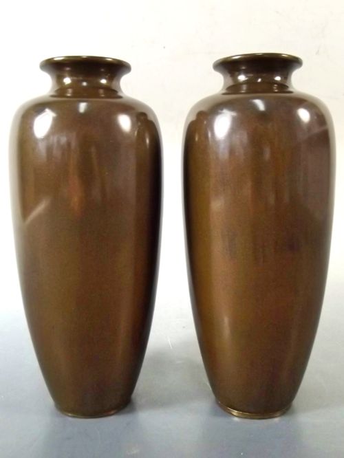PR JAPANESE MEIJI PERIOD ONLAID BRONZE GOOSE VASES - ADDITIONAL PHOTO 2