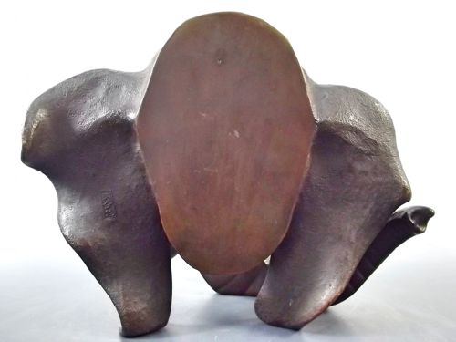 HUGE PR JAPANESE MEIJI PERIOD BRONZE ELEPHANT BOOKENDS BY GENRYUSAI SEIYA - ADDITIONAL PHOTO 5