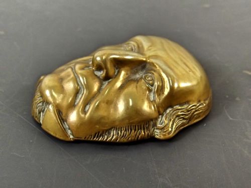 VICTORIAN BRASS VESTA CASE GLADSTONE PORTRAIT - ADDITIONAL PHOTO 1