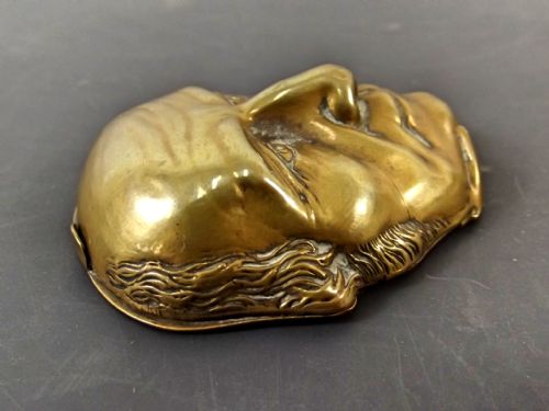 VICTORIAN BRASS VESTA CASE GLADSTONE PORTRAIT - ADDITIONAL PHOTO 2