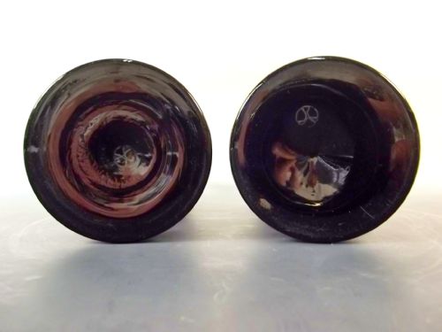 PAIR HARRACH OPAQUE GLASS VASES JAPANESQUE DECORATION C1890 - ADDITIONAL PHOTO 7