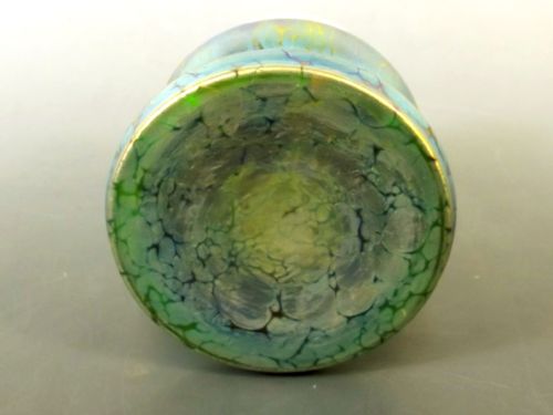 LOETZ CRETE PAPILLON SILVER OVERLAY ART NOUVEAU GLASS VASE - ADDITIONAL PHOTO 4
