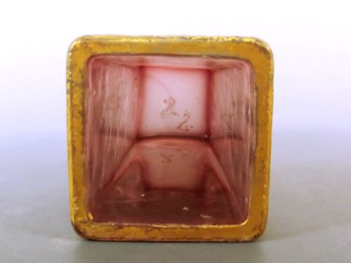 DAUM NANCY GILDED ACID CUT CAMEO GLASS POPPY VASE C1890 - ADDITIONAL PHOTO 4
