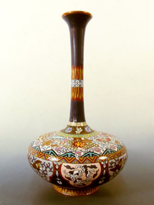 japanese meiji period cloisonne enamel vase - CATEGORY: ANTIQUE MISCELLANEOUS - DATED 1890
