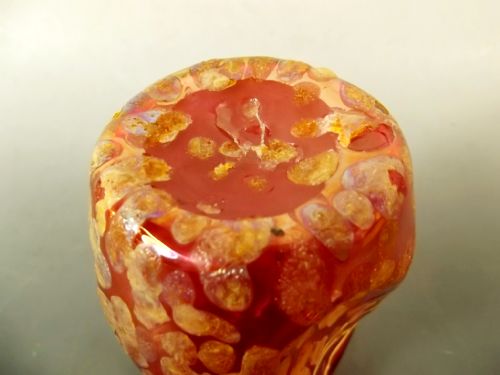 KRALIK ART NOUVEAU CRANBERRY GLASS VASE - ADDITIONAL PHOTO 2