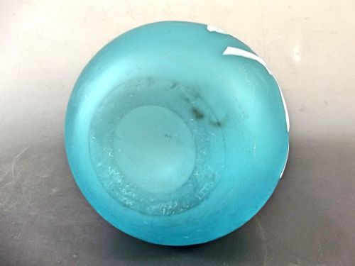 VICTORIAN THOMAS WEBB WHITE ON BLUE CAMEO GLASS VASE - ADDITIONAL PHOTO 7