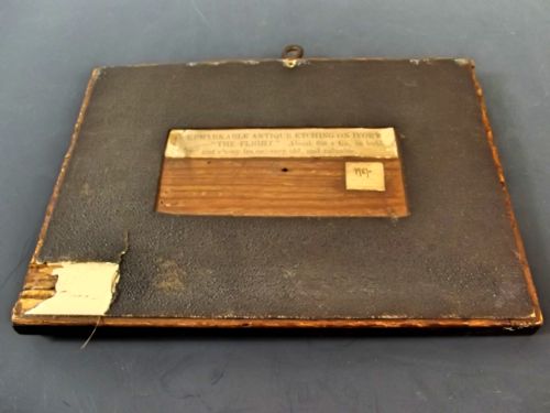 FRAMED 17TH CENTURY ETCHED IVORY PANEL THE FLOODS - ADDITIONAL PHOTO 3