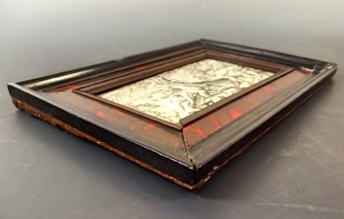 FRAMED 17TH CENTURY ETCHED IVORY PANEL THE FLOODS - ADDITIONAL PHOTO 4
