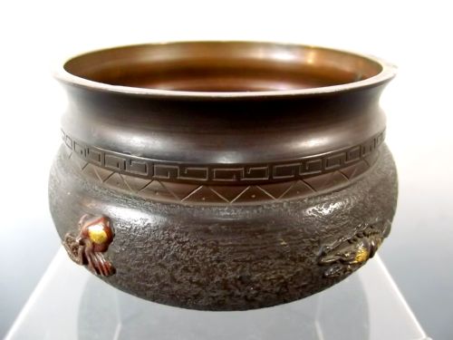 JAPANESE MEIJI PERIOD ONLAID BRONZE FISH CENSOR - ADDITIONAL PHOTO 1