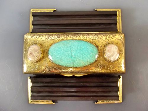 ORMOLU ROSEWOOD GRAND TOUR INKWELL C1840 - ADDITIONAL PHOTO 4