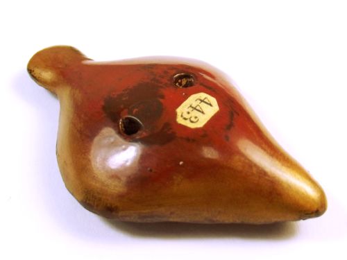 JAPANESE MEIJI PERIOD LACQUERED WOOD SANDDAB NETSUKE - ADDITIONAL PHOTO 6