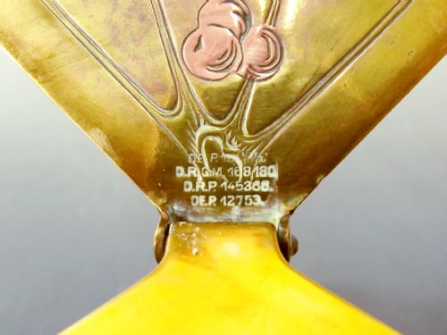 ART NOUVEAU JUGENDSTIL KRALIK GLASS INKWELL - ADDITIONAL PHOTO 6
