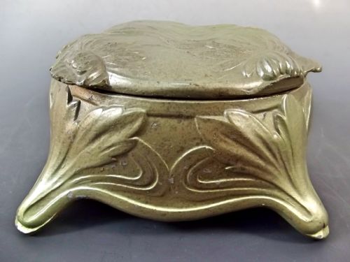 ART NOUVEAU SOFT METAL BOX SIGNED ELIAS - ADDITIONAL PHOTO 3