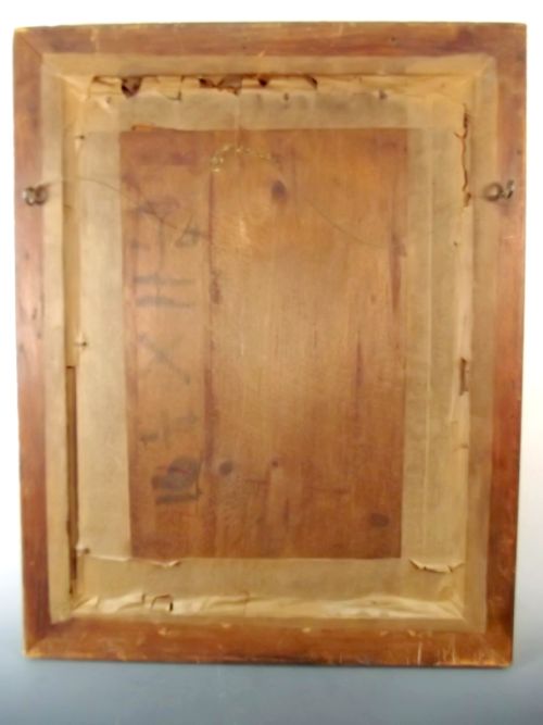 JAPANESE MEIJI PERIOD PAINTED SILK IN ORIGINAL FRAME - ADDITIONAL PHOTO 4
