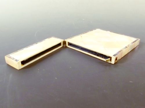 ENWARDIAN MOTHER OF PEARL AND ABALONE CALLING CARD CASE - ADDITIONAL PHOTO 5
