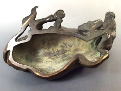 LARGE JAPANESE MEIJI PERIOD BRONZE OKIMONO RECUMBENT BULL - ADDITIONAL PHOTO 8