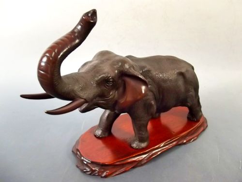 JAPANESE BRONZE ELEPHANT ON STAND BY GENRYUSAI SEIYA - ADDITIONAL PHOTO 2