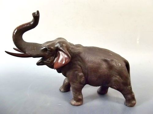 JAPANESE BRONZE ELEPHANT ON STAND BY GENRYUSAI SEIYA - ADDITIONAL PHOTO 7