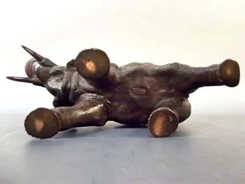 JAPANESE BRONZE ELEPHANT ON STAND BY GENRYUSAI SEIYA - ADDITIONAL PHOTO 8