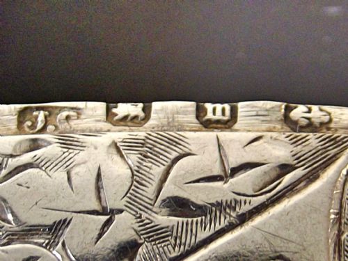 1886 HALLMARKED SILVER LADIES PETIT VESTA CASE - ADDITIONAL PHOTO 2