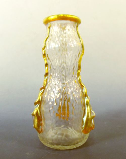 ART NOUVEAU LOETZ GLASS NAUTILUS VASE JUGENDSTIL - ADDITIONAL PHOTO 2