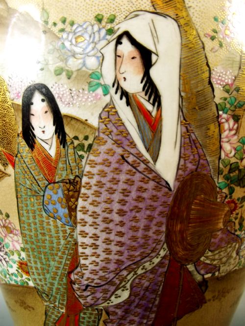 LARGE JAPANESE MEIJI PERIOD SATSUMA VASE BY KOZAN - ADDITIONAL PHOTO 5