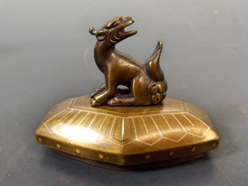 JAPANESE MEIJI PERIOD INLAID BRONZE KORO BY NOGAWA - ADDITIONAL PHOTO 9