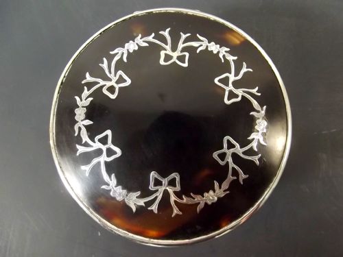 1918 ENGLISH HALLMARKED SILVER TORTOISESHELL BOX - ADDITIONAL PHOTO 1