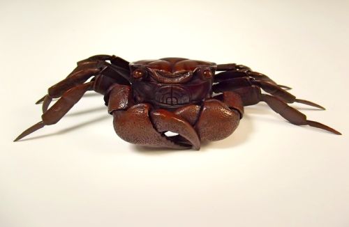JAPANESE MEIJI PERIOD ARTICULATED BRONZE CRAB KOGO BOX - ADDITIONAL PHOTO 2