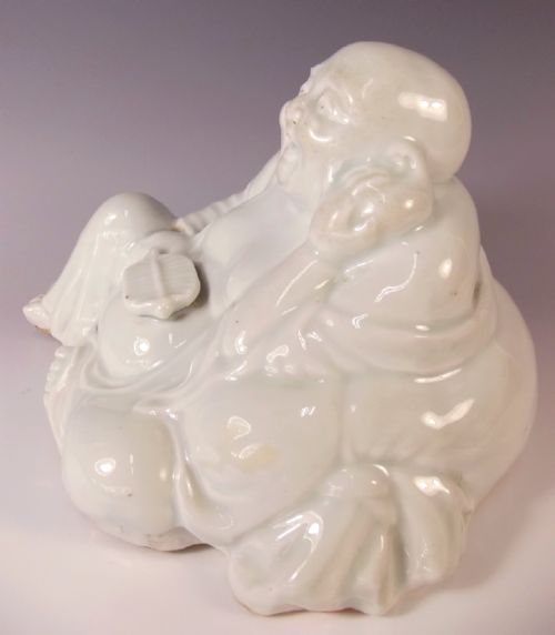 JAPANESE MEIJI PERIOD BLANC DE CHINE HOTEI FIGURINE - ADDITIONAL PHOTO 1