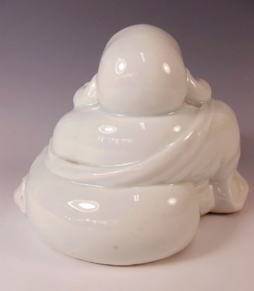 JAPANESE MEIJI PERIOD BLANC DE CHINE HOTEI FIGURINE - ADDITIONAL PHOTO 2