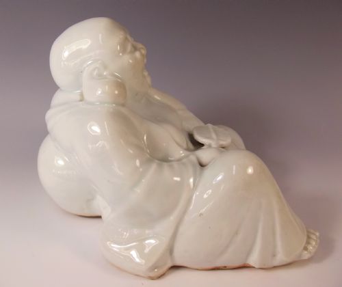 JAPANESE MEIJI PERIOD BLANC DE CHINE HOTEI FIGURINE - ADDITIONAL PHOTO 3