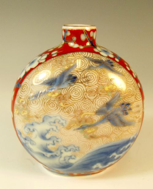 JAPANESE MEIJI PERIOD FUKAGAWA PORCELAIN VASE - ADDITIONAL PHOTO 1