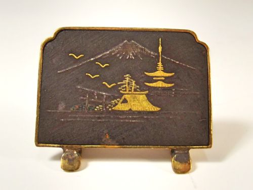 SET 4 JAPANESE MEIJI PERIOD KOMAI STYLE MENU HOLDERS - ADDITIONAL PHOTO 2