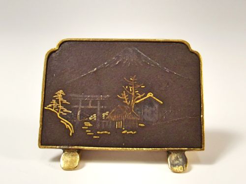 SET 4 JAPANESE MEIJI PERIOD KOMAI STYLE MENU HOLDERS - ADDITIONAL PHOTO 4