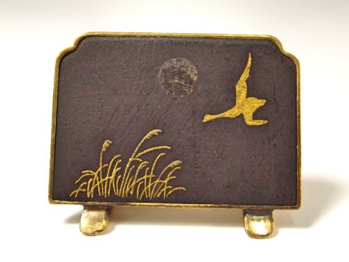 SET 4 JAPANESE MEIJI PERIOD KOMAI STYLE MENU HOLDERS - ADDITIONAL PHOTO 5