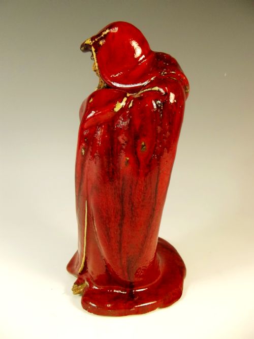 JAPANESE MEIJI PERIOD SANG DE BOUEF DARUMA FIGURINE - ADDITIONAL PHOTO 2
