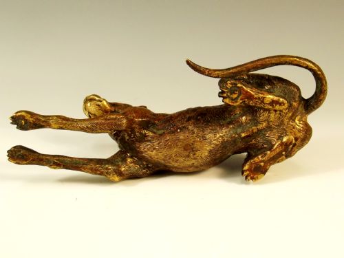 19TH C AUSTRIAN BRONZE STUDY OF A GREAT DANE - ADDITIONAL PHOTO 4
