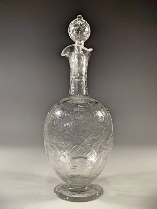 STEVENS AND WILLIAMS INTAGLIO CUT DECANTER - ADDITIONAL PHOTO 2