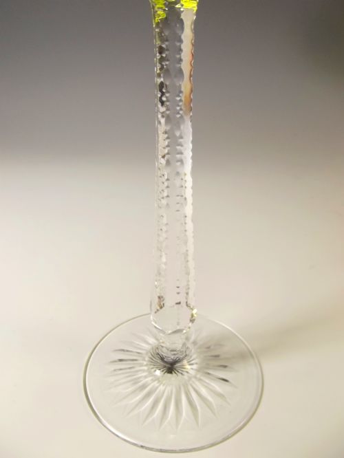SET OF SIX STOURBRIDGE ENGRAVED HOCK GLASSES - ADDITIONAL PHOTO 4