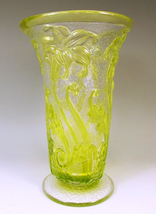 ART DECO THOMAS WEBB FLEUR CAMEO GLASS VASE - ADDITIONAL PHOTO 1